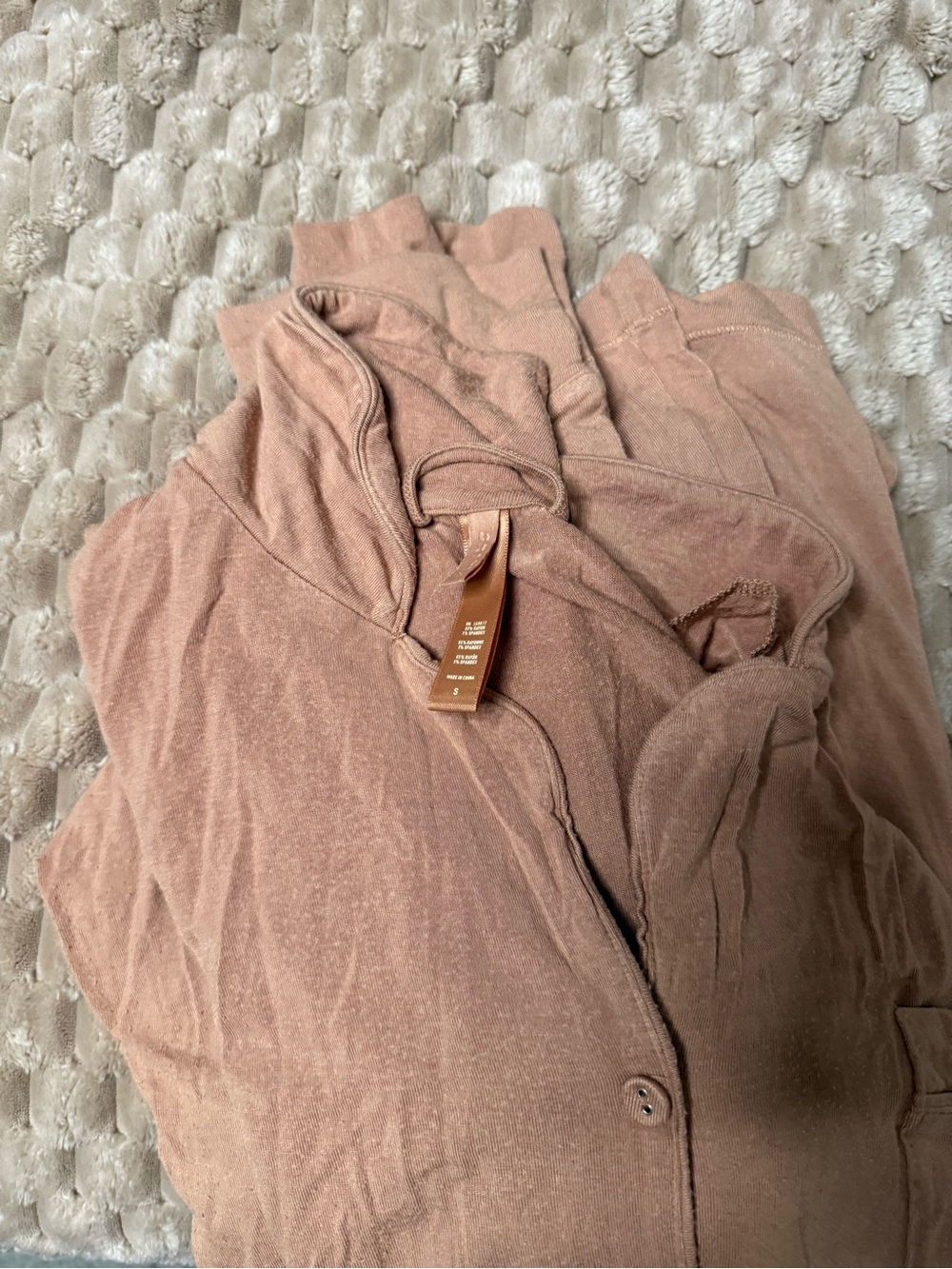 SKIMS Washed Brown pajama set